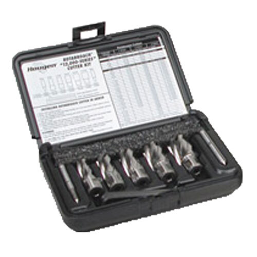 HG-12005 1 DEPTH OF CUT 12000 SERIES ANNULAR CUTTER KIT- 5 CUTTERS & 2 PILOTS
