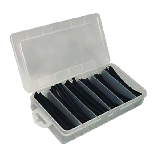 KIT-5990-160 BLACK DUAL WALL ADHESIVE LINED BLACK HEAT SHRINK TUBING BOX KIT 2:1 HEAT SHRINK RATIO