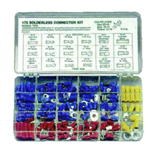 KIT-5990-175N 175 PIECE NYLON INSULATED CONNECTOR KIT PLASTIC DRAWER