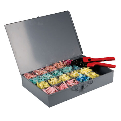 KIT-5990-706 706 PIECE HEAT SHRINK CONNECTOR KIT WITH RATCHET TOOL 18.5 X 12 METAL DRAWER