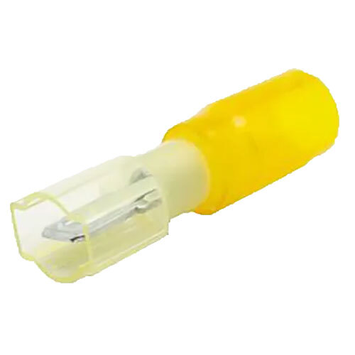 1210HSNXQCM250F-25 12-10 AWG NYAX HEAT SHRINK CRIMP AND SEAL FULLY INSULATED MALE QUICK CONNECT .250 TAB WIDTH