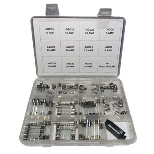 KIT-AGC120 AGC FUSE ASSORTMENT KIT WITH PULLER 120 PIECE