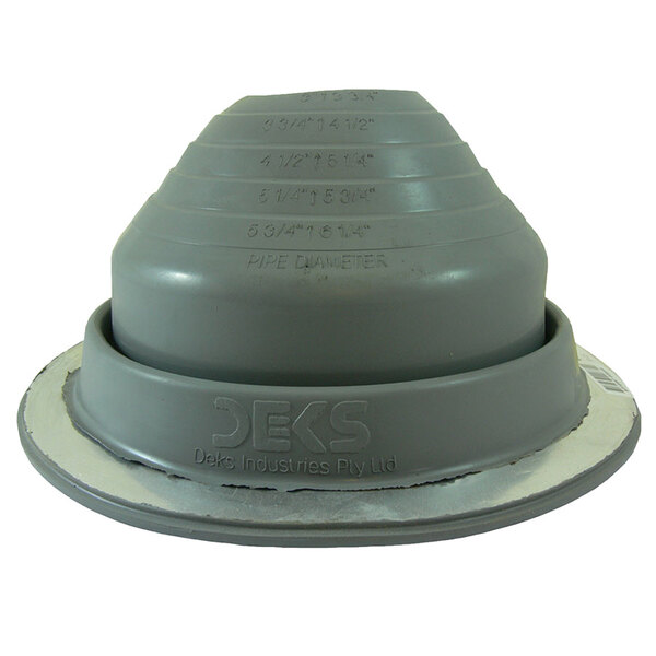 GRAY9 GRAY DEKTITE STANDARD EPDM PIPE FLASHING 10-19 OUTSIDE PIPE DIAMETER 25 1/4 BASE
