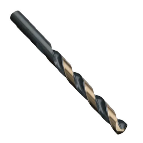 KFDML15/64 15/64" HSS BLACK & GOLD KFD SPLIT POINT MECHANICS LENGTH DRILL BIT WITH 3-FLAT SHANK