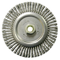 6 X .020 STAINLESS STEEL KNOTTED STRINGER BEAD WHEEL 5/8-11 ARBOR