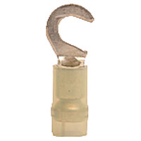 12-10 AWG 3-PIECE WITH SLEEVE NYLON INSULATED HOOK CONNECTOR WITH #10 STUD