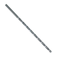 1/2 X 12 HSS 118 DEGREE POINT EXTRA LENGTH DRILL BIT ROUND SHANK 9 FLUTE LENGTH