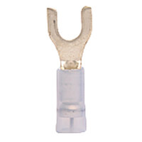 16-14 AWG NYLON INSULATED SPADE CONNECTOR WITH #10 STUD PACK OF 25