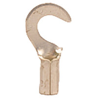 16-14 AWG UNINSULATED BUTTED SEAM HOOK CONNECTOR WITH #10 STUD