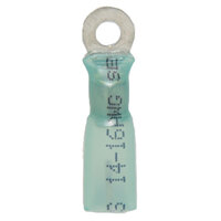 16-14 AWG HEAT SHRINK CRIMP AND SEAL RING CONNECTOR WITH #10 STUD PACK/25