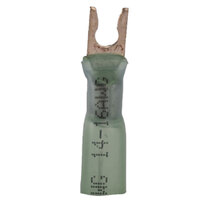 16-14 AWG HEAT SHRINK SNAP SPADE CONNECTOR WITH #10 STUD 25/PACK