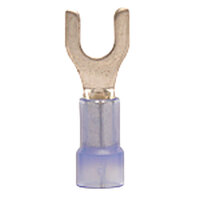 16-14 AWG NYLON INSULATED BRAZED BARREL SPADE CONNECTOR WITH #10 STUD