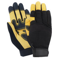 PREMIUM GOLDEN GRAIN GOATSKIN PALM UNLINED MECHANICS DRIVER GLOVE LARGE