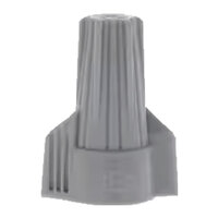 2-8 AWG GRAY WINGED WIRE NUT FINGER GRIP CONNECTOR PACK/25