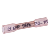 22-18 AWG SEALED CRYSTAL CLEAR BUTT CONNECTOR PACK/25