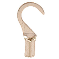 22-18 AWG UNINSULATED BUTTED SEAM HOOK CONNECTOR WITH #10 STUD