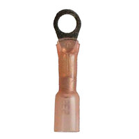 22-18 AWG ELECTRO LINK SOLDER SEAL RING CONNECTOR WITH #10 STUD 25/PACK