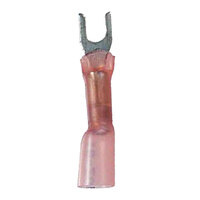 22-18 AWG HEAT SHRINK CRIMP AND SEAL SPADE CONNECTOR WITH #10 STUD PACK/25