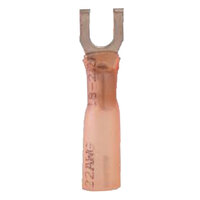 22-18 AWG HEAT SHRINK CRIMP AND SEAL FLANGED SPADE CONNECTOR WITH #10 STUD