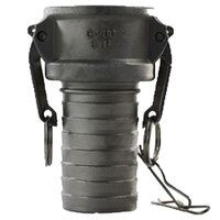 2 316 STAINLESS STEEL CAM AND GROOVE CAMLOCK FEMALE COUPLER X HOSE SHANK TYPE C