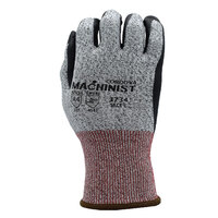 LEVEL 4 CUT RESISTANT GLOVE HIGH PERFORMANCE POLYETHYLENE BLACK FOAM NITRILE PALM EXTRA SMALL
