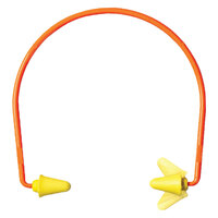 E-A-RFLEX 28 ABS POLYURETHANE SEMI-AURAL HEARING PROTECTOR YELLOW BANDED