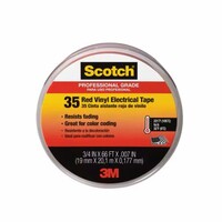 3M SCOTCH 3/4 IN. W X 66 FT. L RED VINYL ELECTRICAL TAPE