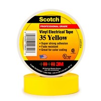 3M SCOTCH VINYL ELECTRICAL YELLOW COLOR CODING TAPES 35