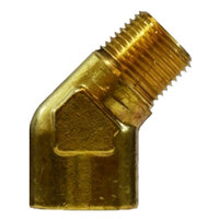 1/8 BRASS PIPE FORGED 45 DEGREE STREET ELBOW