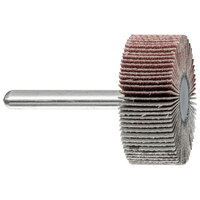 1 1/2 X 1/2 X 120 GRIT MOUNTED FLAP WHEEL 1/4 SHANK ALUMINUM OXIDE A