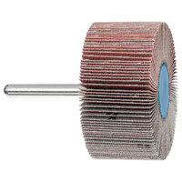 2 1/2 X 1 X 120 GRIT MOUNTED FLAP WHEEL 1/4 SHANK ALUMINUM OXIDE A