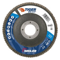 4 1/2 X 40 GRIT BIG CAT HIGH DENSITY FLAP DISC 7/8 ARBOR ZIRCONIA ALUMINA TYPE 27