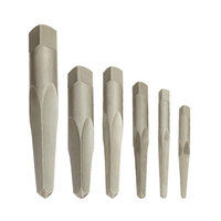 #1-6 CARBON STEEL STRAIGHT FLUTE 6 PIECE SCREW EXTRACTOR SET