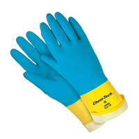 MCR CHEM-TECH BLUE DOUBLE DIPPED NEOPRENE OVER LATEX GLOVE XL