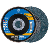 4 1/2 X 36 GRIT POLIFAN FLAP DISC 7/8 ARBOR Z PSF EXTRA STEELOX TYPE 27