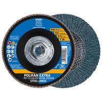4 1/2 X 36 GRIT POLIFAN FLAP DISC 5/8-11 ARBOR Z PSF EXTRA STEELOX TYPE 27