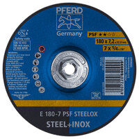 7 X 1/4 GRINDING WHEEL 5/8-11 ARBOR PSF STEELOX DEPRESSED CENTER TYPE 27