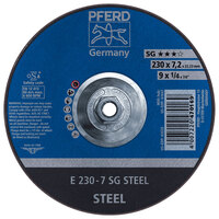 9 X 1/4 GRINDING WHEEL 5/8-11 ARBOR SG STEEL DEPRESSED CENTER TYPE 27