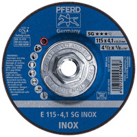 4 1/2 X 1/8 GRINDING WHEEL 5/8-11 ARBOR SG INOX DEPRESSED CENTER TYPE 27 ALUMINUM OXIDE