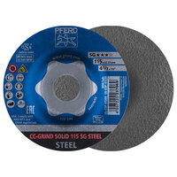 4 1/2 CC-GRIND GRINDING DISC 7/8 ARBOR SOLID SG STEEL DEPRESSED CENTER
