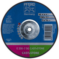 9 X 1/4 GRINDING WHEEL 5/8-11 ARBOR SG CAST+STONE TYPE 27, AO, SIC