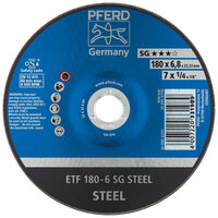 7 X 1/4 GRINDING WHEEL 7/8 ARBOR SG STEEL SAUCER TYPE 28