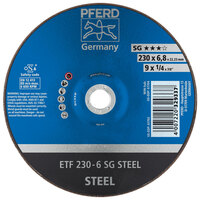 9 X 1/4 GRINDING WHEEL 7/8 ARBOR SG STEEL SAUCER TYPE 28