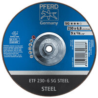 9 X 1/4 GRINDING WHEEL 5/8-11 ARBOR SG STEEL SAUCER TYPE 28