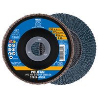 4 1/2 X 40 GRIT POLIFAN FLAP DISC 7/8 ARBOR Z PSF STEELOX TYPE 29