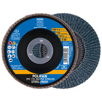4 1/2 X 60 GRIT POLIFAN FLAP DISC 7/8 ARBOR Z PSF STEELOX TYPE 29