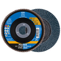 4 1/2 X 80 GRIT POLIFAN FLAP DISC 7/8 ARBOR Z PSF STEELOX TYPE 29