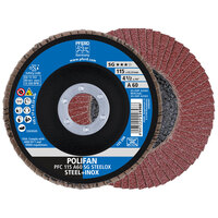 4 1/2 X 60 GRIT POLIFAN FLAP DISC 7/8 ARBOR  A SG STEELOX TYPE 29
