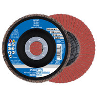 4 1/2 X 60 GRIT POLIFAN FLAP DISC 7/8 ARBOR ALUMINUM OXIDE A-COOL SG INOX + ALU TYPE 27
