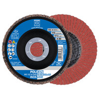 4 1/2 X 80 GRIT POLIFAN FLAP DISC 7/8 ARBOR ALUMINUM OXIDE A-COOL SG INOX + ALU TYPE 27